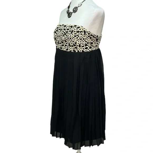 Lilly Pulitzer Jillie Strapless Silk Dress Black - Picture 5 of 11